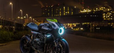Une mini-éolienne pour alimenter phare et cockpit, c&rsquo;est le concept Honda CB4 Interceptor :: Nouveauté 2018 (concept)