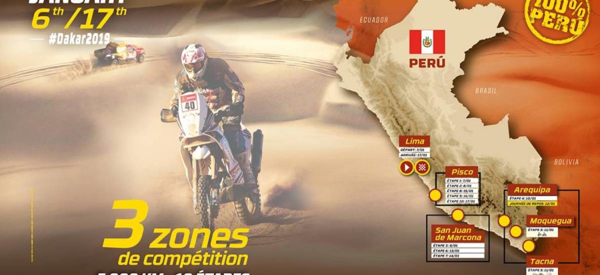 Voici le programme du Dakar 2019, au Pérou