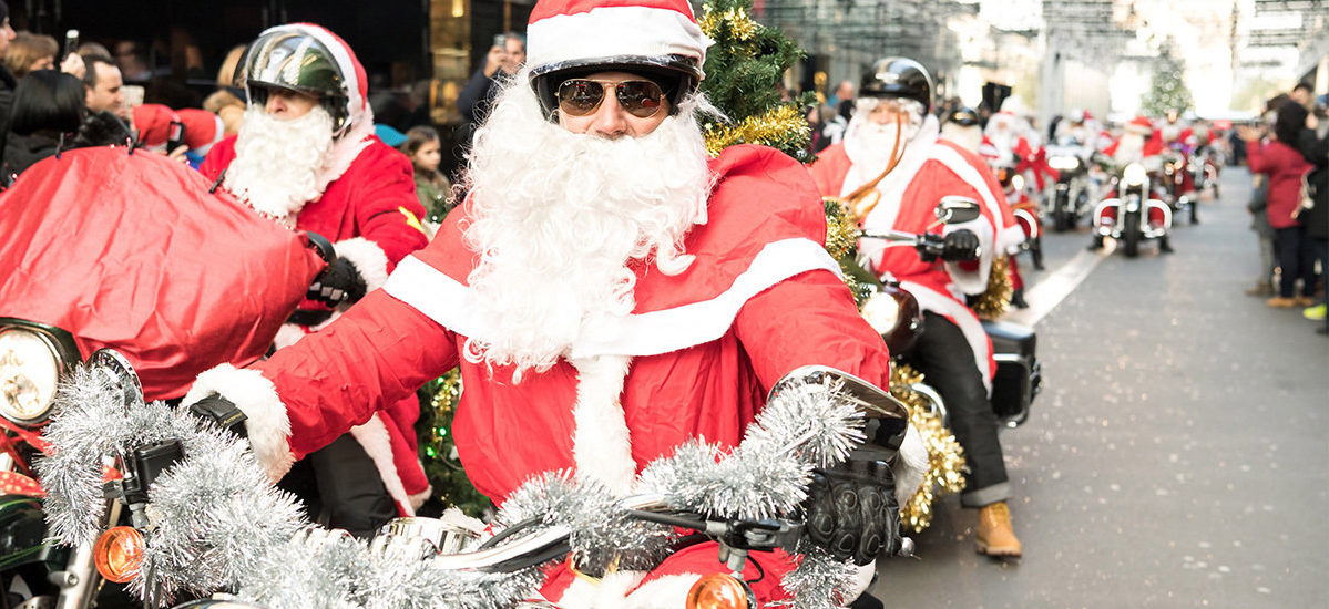 Les Pères Noël en Harley ont roulé pour une action caritative