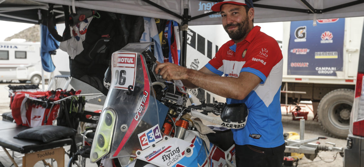 Nicolas Brabeck-Letmathe, seul motard suisse au départ du Dakar 2020
