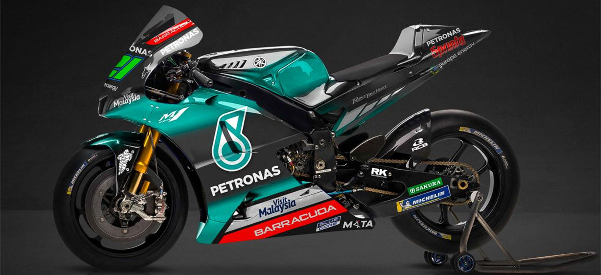 Le team SRT (Sepang Racing Team) Yamaha s’habille de noir et turquoise