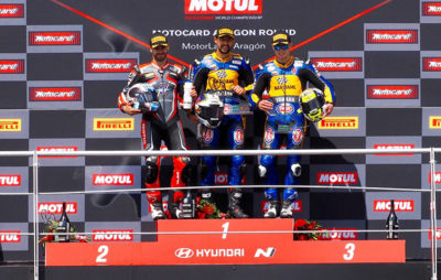 Remontada, finish d’enfer et victoire! Randy Krummenacher, roi d’Aragon :: WorldSSP 2019