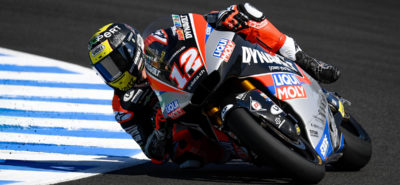 Au pied du podium, Lüthi a intelligemment limité la casse avec Baldassarri :: Moto2 Jerez