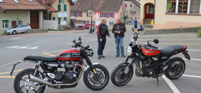 Triumph Speed Twin contre Kawasaki Z 900 RS :: Comparo