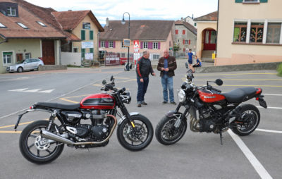 Triumph Speed Twin contre Kawasaki Z 900 RS :: Comparo