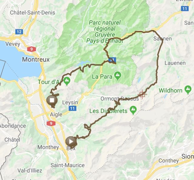 Parcours Dans les Alpes vaudoises, la Croix et l&rsquo;Agite