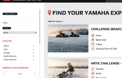 De nouvelles destinations sur le portail Yamaha pour 2020 :: Voyage et aventure