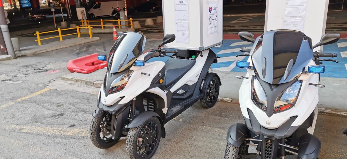 Des Qooder à 4 roues pour sauver des vies à Paris