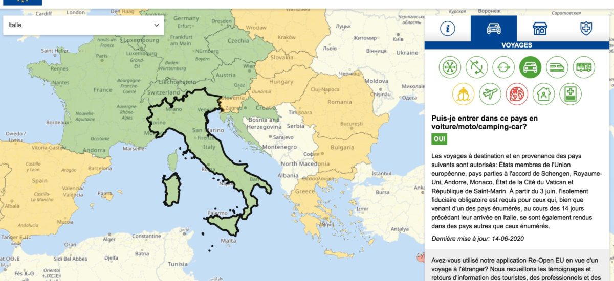 Où peut-on rouler en Europe après le 15 juin?