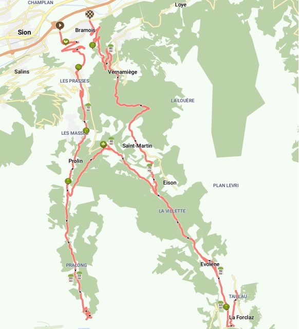 Parcours Val d&rsquo;Hérens et Dixence, pyramides et barrage
