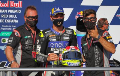 Aegerter sur le podium pour sa première course électrique :: MotoE Jerez