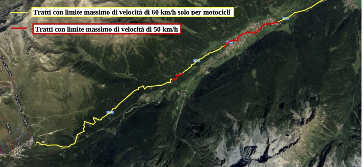 Le Trentino limite les motos à 60 km/h