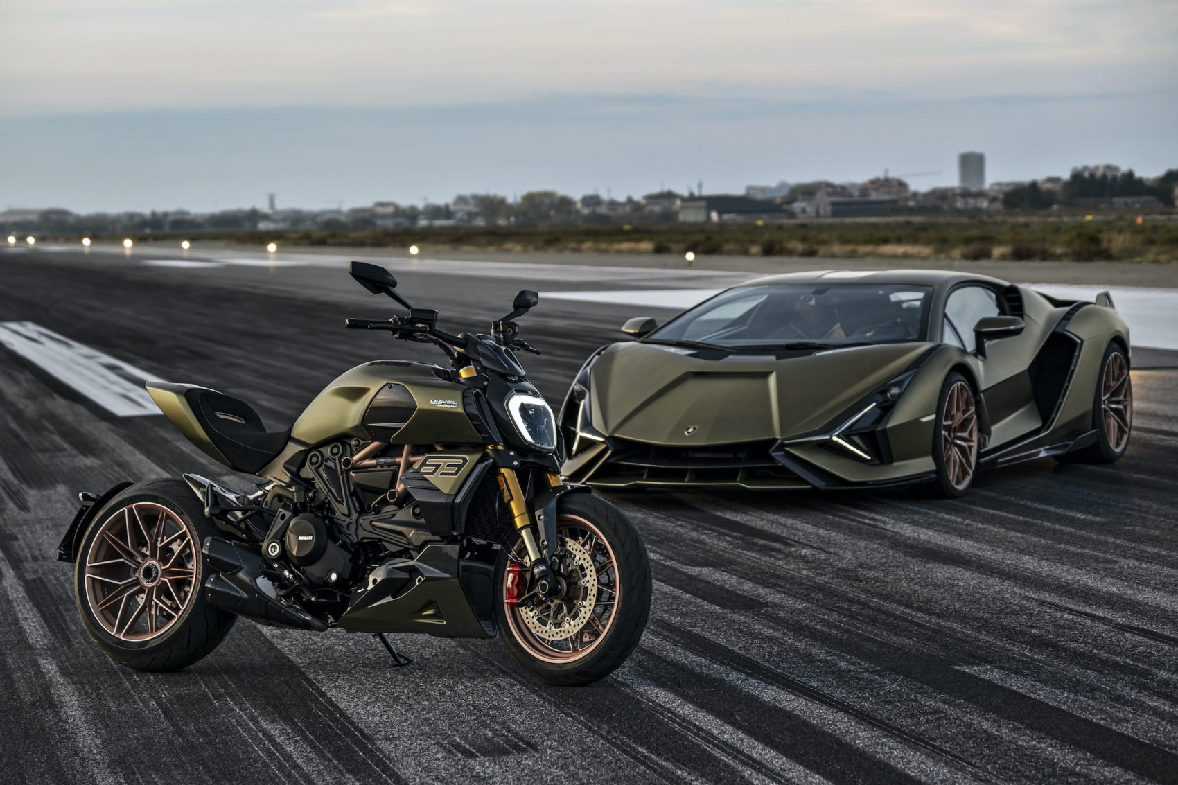 Diavel et Lamborghini
