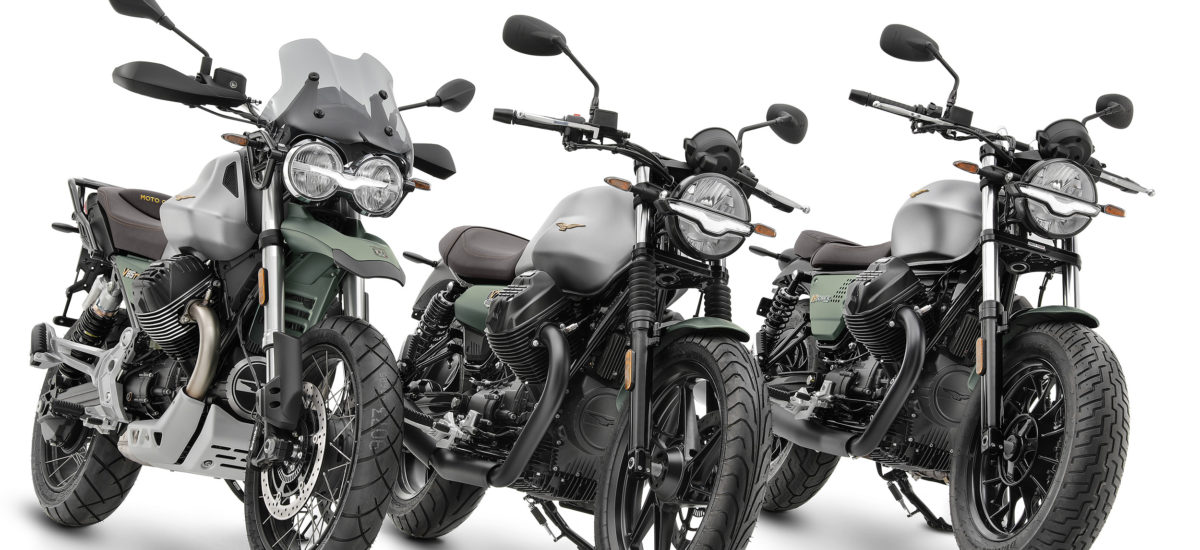 Pour son centenaire, Moto Guzzi sort ses V7, V9 et V85 TT en livrée spéciale