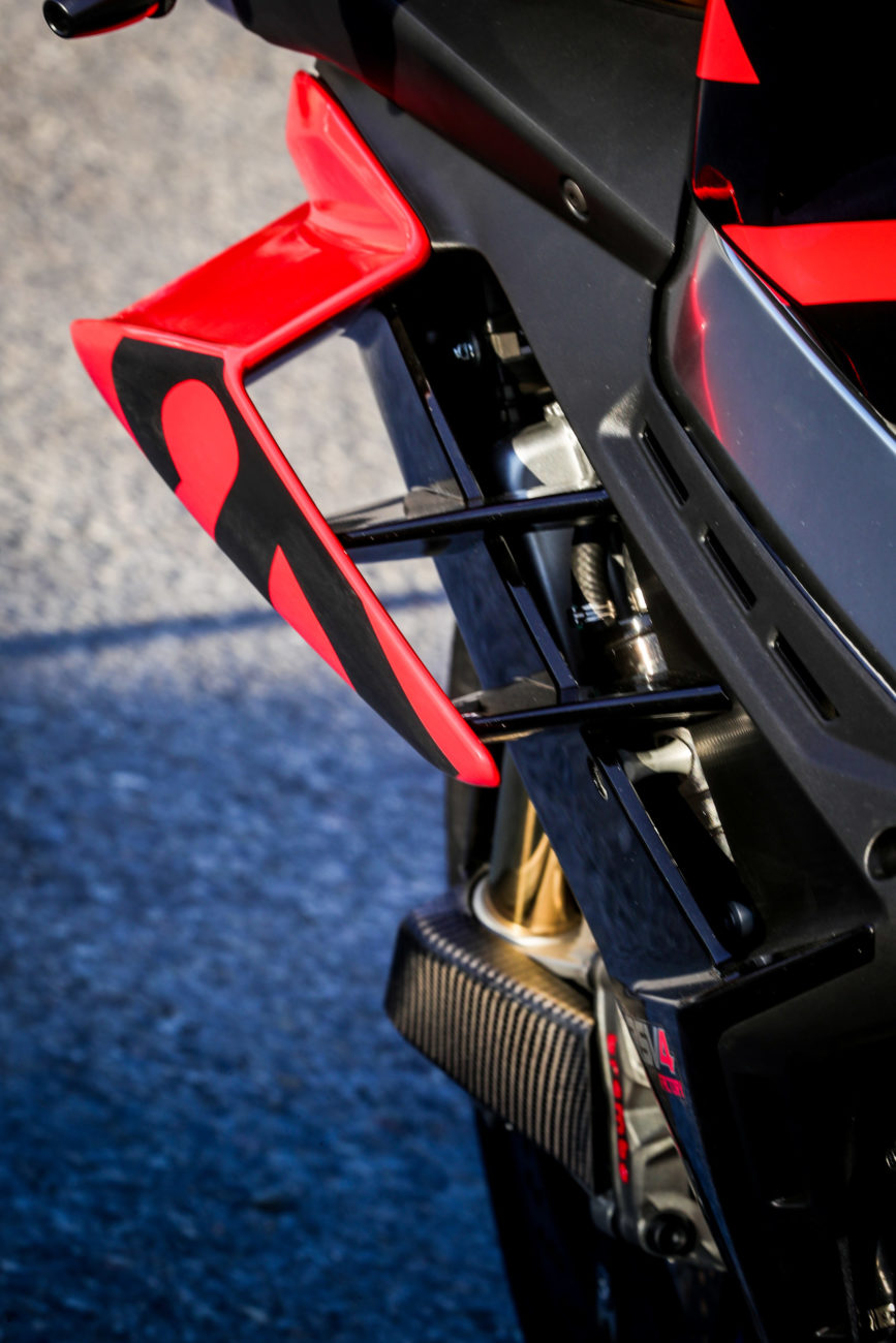 Aprilia aérodynamique