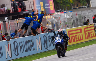 Supersport – la victoire après le changement de team pour le Suisse Randy Krummenacher :: WorldSSP Barcelone