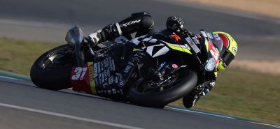 Valentin suchet (1000) et Killian Aebi (600) sortent du bois lors de l’ouverture du FSBK :: Pilotes suisses