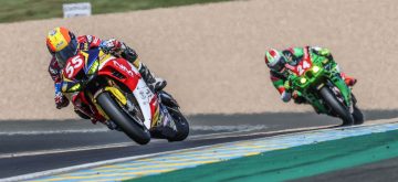 Les frères Suchet et le team National Motos 3ème Superstock aux 24 Heures du Mans