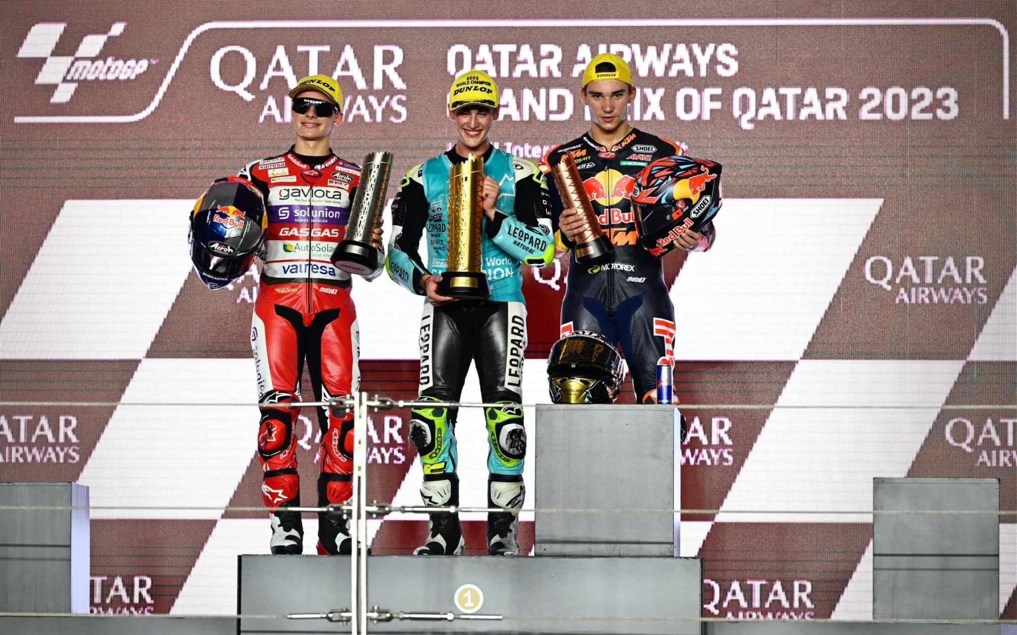 Moto3 Qatar podium