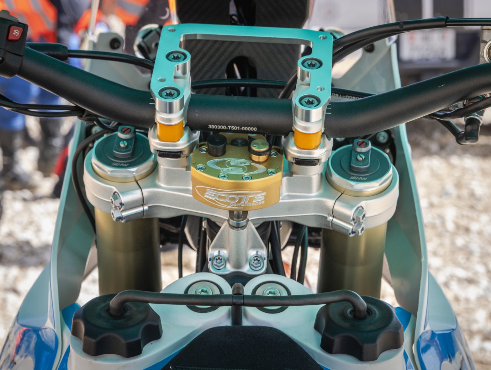 Bloc Décoratif Chocs Moto KOVE 450 Rally - Crash Slider Protection Moteur Fourche Et Bras Oscillant