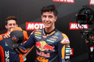 Jose Antonio Rueda (Red Bull KTM Ajo) s’adjuge la pole Moto3 à Assen, devant son coéquipier Alvaro Carpe et David Almansa (team Leopard, Honda)