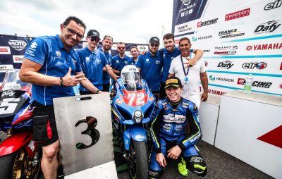 Superbike français – Le Suisse Aebi « s’en sort » avec deux podiums à Pau, malgré des soucis mécaniques :: FSBK 2025