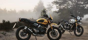 Triumph ajoute une version avec jantes à rayons à son Scrambler 400