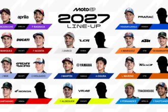 En 2027, l&rsquo;Espagnol Fermin Aldeguer, actuellement l&rsquo;un des deux pilotes du team Ducati Gresini en MotoGP, reste chez Ducati, mais dans le team satellite VR46, où le nom de son futur coéquipier est encore inconnu; et chez Tech3, le team satellite KTM, l&rsquo;un des deux pilotes la saison prochaine sera l&rsquo;Italien Luca Marini, actuellement officiel Honda; Là encore, son futur coéquipier n&rsquo;a pas encore été désigné. On sait seulement que ce ne sera pas Enea Bastianini, qui quitte le team et rejoindra le team satellite Trackhouse Aprilia, aux côtés de Raul Fernandez