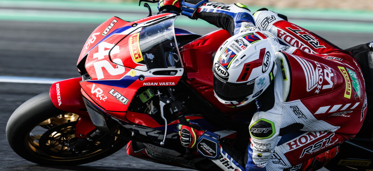 Le Fribourgeois Noan Vasta est champion français de Superbike Production!